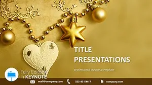Festive New Year and Christmas Keynote Template - Download Presentation
