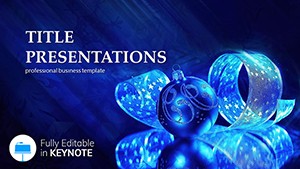 Background Celebration Keynote Template: Holiday Presentation