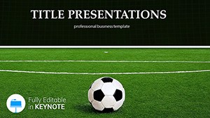 Football Balls Keynote Template for Presentation