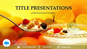 Delicious Dessert Keynote templates