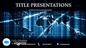 Planet Communication Keynote Template: Design Presentation