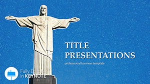 Statue of Christ Keynote templates