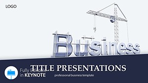 Our Construction Business Keynote Templates - Download