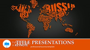 Creativity with Our World Map Keynote Template - Themes Presentation Download