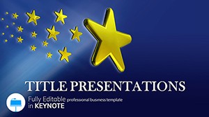EU Stars Keynote Template: Design Presentation