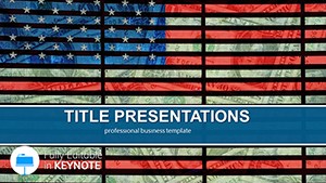 Unique US flag Keynote templates