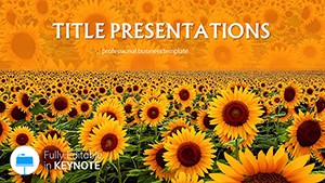 Sunflower Keynote templates