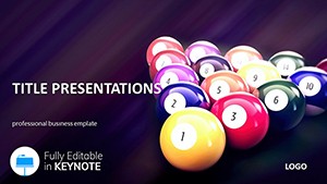 Online billiards Keynote templates