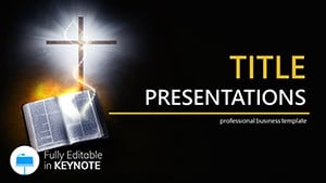 Gospel and cross Keynote templates