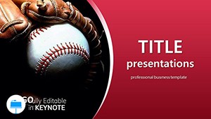 Style baseball Keynote templates