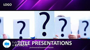 Question Mark Keynote Template: Design Presentation