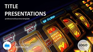 Slot machine casino Keynote templates - themes