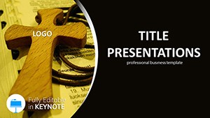 Download Christian Cross Keynote Presentation Template