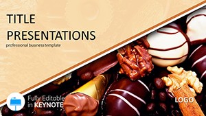 Chocolate truffles Keynote templates