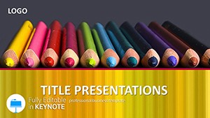 Colored Pencils Keynote templates