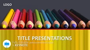 Colored Pencils Keynote templates