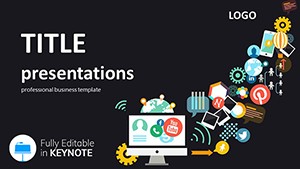 Online Marketing Keynote templates, Background Online presentation