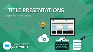 Website Builder Keynote templates