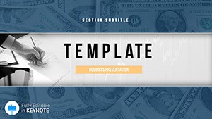 Money on Business Keynote Template - Charts, Infographics, and Backgrounds