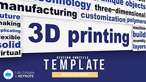3D printing Keynote template