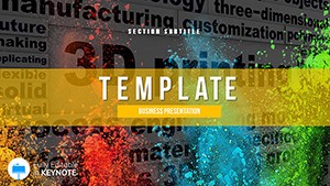 3D Printing Technology Keynote Template for Presentation