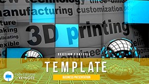 3D models Printing Keynote template