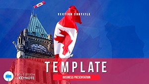 Canada: immigration, life, work, learning Keynote Presentation Template