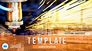 Laser cutting of metal - Keynote Template