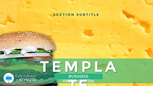 Cheeseburger recipe Keynote Presentation Template