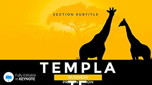 Safaris African Travel Keynote Template: Presentation