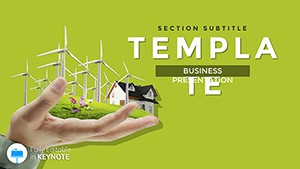 Eco-house: Modern houses Keynote Presentation Templates