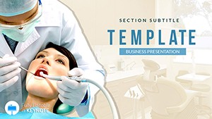 Dental treatment - Installing dental implants Keynote Themes - Templates