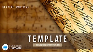 Note music Keynote Themes - Template