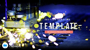 Laser Cutting Machine Keynote Templates - Download Professional Presentation Designs