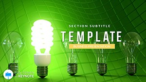 Lamp Save Energy Keynote Template: Presentation