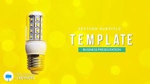 LED lamp Keynote template