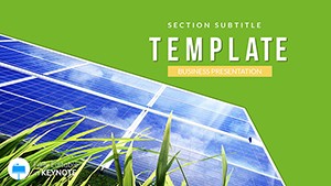 Installation solar panels Keynote template