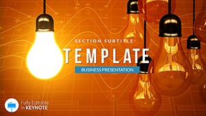 Incandescent lamps Keynote themes and templates