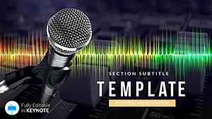 Recording microphone - Recording Studio Keynote templates