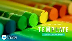 Colouring pencils Keynote template