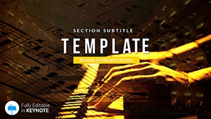 Playing the piano Keynote templates
