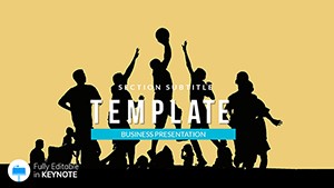 Basketball school for children and boys Keynote templates