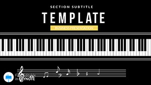 Music Lessons Notes Keynote Template: Presentation