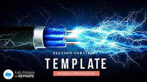 Electric Cable Keynote templates