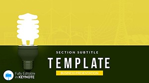 Energy Saving Lamp Keynote template