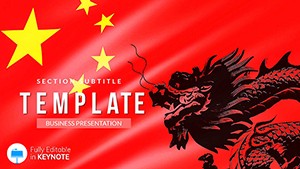 China Flag Keynote Templates