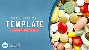 Various shaps of pills Keynote template