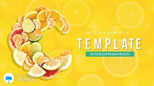 Vitamin C Tablet Keynote Template: Presentation Design