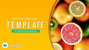 Food Vitamins Keynote template