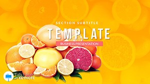 Diet Fruits Keynote Themes and Template Presentation